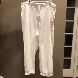 Target x Stoney Clover Lane white Terry cloth joggers 1x